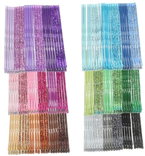VICASKY 144pièces Épingles à Cheveux Bobby Métal Verni Pinces pour Cheveux de Filles et Femmes
