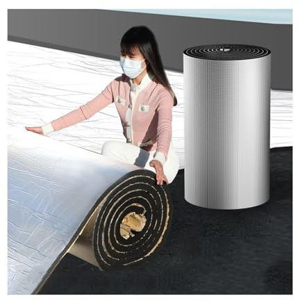 Tapis insonorisant, Tapis insonorisant en Aluminium Haute densité, Isolation Thermique pour Toit, Isolation phonique pour Voiture, Coussin d'isolation Thermique Universel (Couleur : 10 mm (é