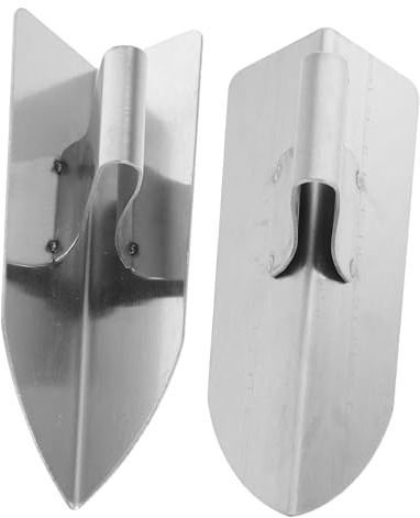 HOMSFOU 2pezzi Spatola Per Angoli Da Parete in Acciaio Inossidabile Utensile Per Angoli in Cartongesso Cazzuola Per Intonacare Interni Ed Esterni Strumento Per Bordi in Cartongesso