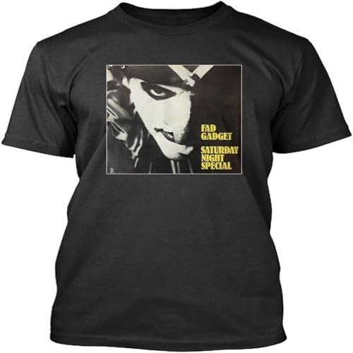 HANLINMY Best Fad Gadget Saturday Night Special England Music Song T Shirt Black XL