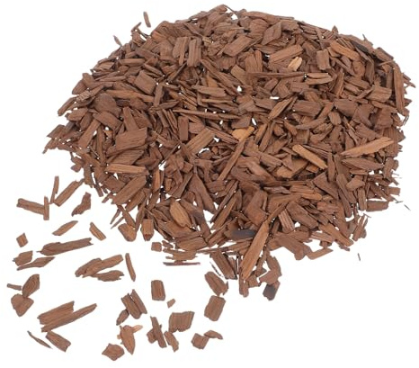 DIYEAH Chips di Rovere Tostati 100g per Vino, Aroma e Sapore | Trucioli Rovere Alimentare, Chips Affumicatura Bbq, Note Fruttate per Home Brewing