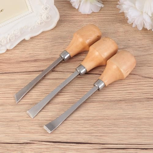 TEHAUX Cinceles para Madera con Mango de Bola Herramientas de Talla Profesional para Principiantes y Aficionados Set de Cinceles y Formones Duraderos para Carpintería y Escultura