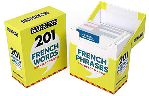 French Words and Phrases You Need to Know Flashcard Set (Barron's Foreign Language Guides) (French Edition)