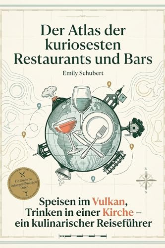 Der Atlas der kuriosesten Restaurants und Bars: Speisen im Vulkan, Trinken in einer Kirche – ein kulinarischer Reiseführer. Für Foodies und Abenteurer. Das perfekte Geschenk für Gourmets mit Humor