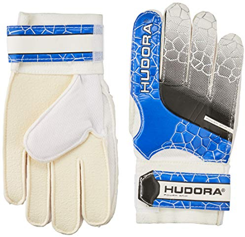 HUDORA Torwarthandschuhe - Gepolsterte Fußball Torwarthandschuhe für Kinder & Jugendliche in Größe S/M - Torwarthandschuhe mit Schaumstoffrücken - Fußballhandschuhe mit Klettverschluss