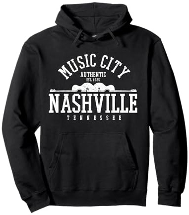 Nashville Tennessee Country Music City Gitarre Vintage Pullover Hoodie