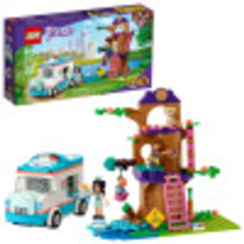 Bonbell Lego Friends Vet Clinic Ambulance 41445 Building Kit; Sammlerspielzeug mit Krankenwagen, Kaninchen und Kitten Toys, Kindertier-Set und Olivia und Emma Mini-Dolls, New 2021 (304-teilig)
