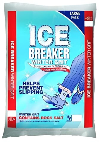 Indigo® Red De-Icing Rock Salt – Approx 23kg – Grit Salt for Winter Ice & Snow – Fast Action Melting for Roads, Driveways, Paths & Steps