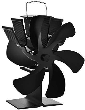 5 Blade Fireplace Fan Thermodynamic Heat Stove Flap Wood Stove Heating Stove Circulatory System Fan Grate On The Ear Heater