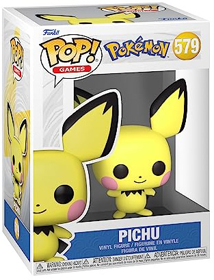 Funko POP! Games: Pokemon - Pichu - Amazon Exclusive | Offizielles Gaming Merch - Vinyl Sammelfigur als Regal Deko - Geschenkidee zum Geburtstag für Fans und Sammler