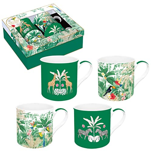 Easy Life COFFRET 4 MUGS 30CL EN PORCELAINE FINE