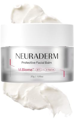 NEURADERM Protective Facial Balm, Rich Cream Ceramide Moisturizer with Hyaluronic Acid and Cica to Protect Skin Barrier and Soothe Irritated Skin Non-Comedogenic (30g, 1.05oz)