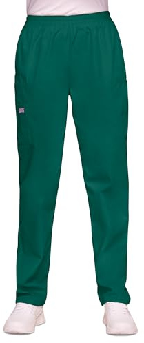 Cherokee Nurses Trousers for Women, Medical Uniforms & Scrubs, Elasticated Waist, Healthcare Tunics, Hunter Green, Scrub Pants, XS