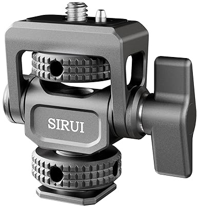 SIRUI Kamera-Monitorhalterung mit kaltem Schuh, 360° schwenkbar und 180° neigbar, Kompatibel mit 5 und 7 Monitoren, MAX Load 3.5kg, SC-MC