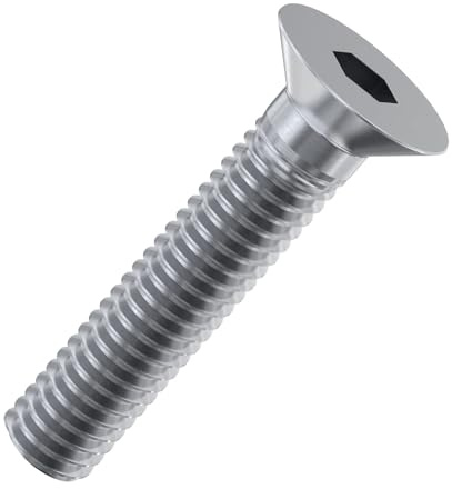 Accu - M4 x 10mm Socket Countersunk Screws (ISO 10642) - Stainless Steel (A2) (Pack of 100)