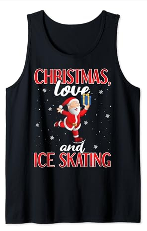 Ice Sakting Eiskunstlauf Outfit Weihnachten Liebe Eislaufen Tank Top