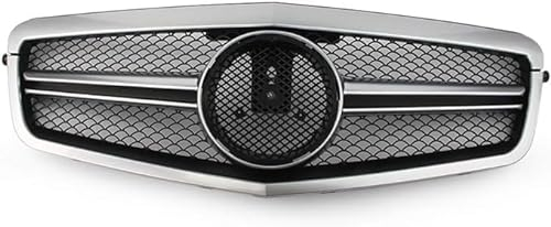 Auto Kühlergrill für Ben z E Class W212 S212 2010-2013, Grill Schwarz Glänzend Doppel-Lamellen Grill Front Doppel Rippen Grill Kühlergrill Links Rech