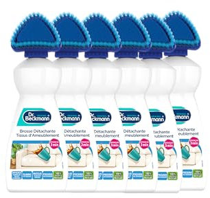 Dr. Beckmann - Brosse Détachante Tissus d’Ameublement - Nettoyeur Canapé Tissu - Detachant Textile - Detachant Textile Puissant Professionnel - 400 ml - Lot de 6