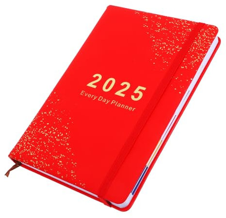 HONMEET Tagesplaner Notizblock Büro-agenda-notizblock Filigranes Journaling-planer-notizbuch Akademischer Planer Wochenplaner Geschäftsplanungsnotizbuch Tragbar Praktisch Papiermaterialien