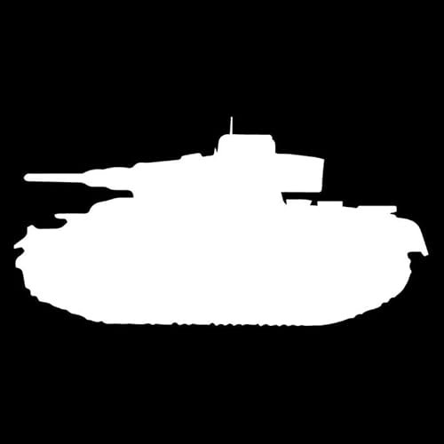 JIFENLI Autoaufkleber 16X8CM Panzer Panzer Militär Kratzer Okklusion Auto Aufkleber Vinyl Aufkleber Dekoration