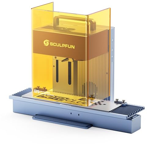 SCULPFUN G9 Laser Graviermaschine, mit G9SE Erweiterung, 2W Infrarot und 10W Diode Dualer Laserausgang, 5000mm/s Gravurgeschwindigkeit, Lasergravierer für Metall, Kunststoff, Schmuck, Glas, Acryl