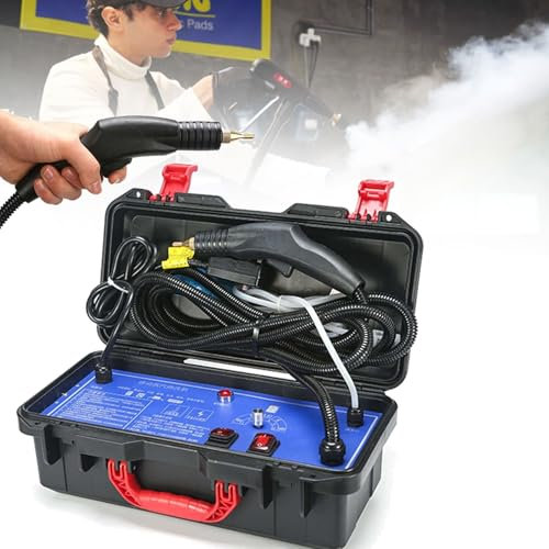 Sistema di pulizia portatile ad alta pressione, pulitore a vapore portatile for cucina e auto, con vapore pressurizzato a 5 bar for una pulizia a 360°(220V-3000W)