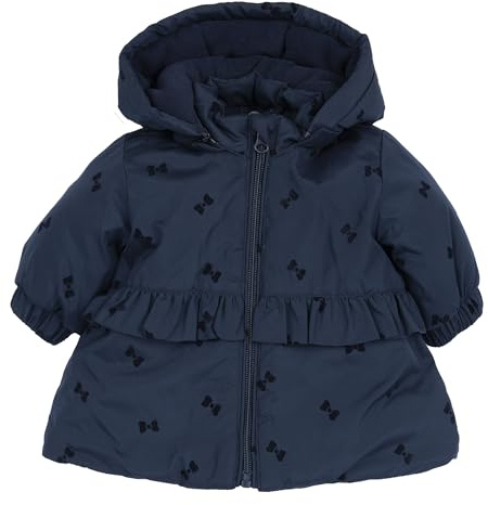 Chicco Abrigo Bebé-Niñas con Capucha y Práctico Cierre de Cremallera FW25 253