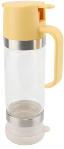 Dispensador de Miel, Recipiente Dispensador de Miel de Vidrio de 350 Ml con Mango Cómodo, Recipiente de Miel sin Goteo, Recipiente para Miel para Cafeterías, Restaurantes y