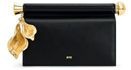 JW PEI Women's Holly Metal Pendant Embellished Clutch - Black