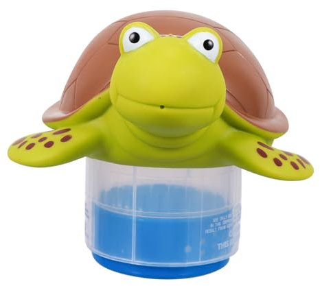 IMIKEYA Cartoon Turtle Pool Floater Dispenser for Swimming Pool Chemicals Multifunction Holder Easy to Use in Hot Tub