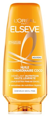 L'Oréal Paris Elseve Extraordinary Oil Conditioner Nutrition High Light mit extrafeinem Kokosöl, 200 ml