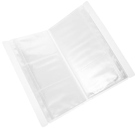 FUNOMOCYA Álbum Transparente De Postales Creativo para Coleccionistas De Tarjetas Álbum De Almacenamiento De Postales para Tarjetas De Colección para Coleccionistas De Billetes