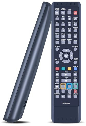 SE-R0344 Replaced Remote for Toshiba VCR HDD DVD Player Recorder SE-R0345 | For RD-XV60KB RD-XV59DT-K-TB RD-XV59DT RDXV59DTKB RDXV59 RDXV60KB RDXV59DTKB2 RDXV60 RDXV59DT RDXV50,No setup required