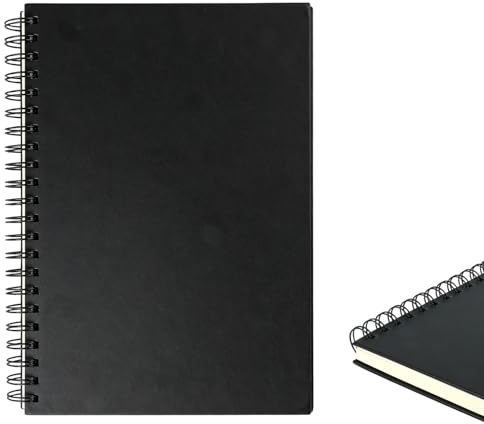 Sketchbook A4, Blocco da Disegno, Carta Spessa 160 g/m² Notebook Quaderno A4, Sketch Book, Album Disegno, Quaderno Spirale per imparare a disegnare, artisti e studenti (80 fogli)