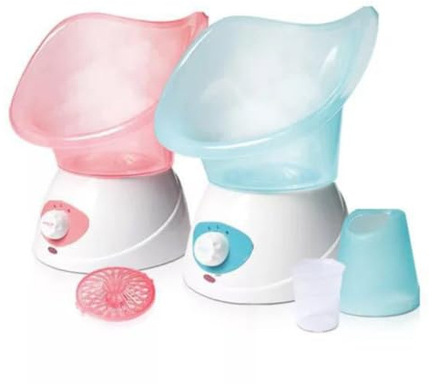 NIYANGLE Facial Steamer Model 50 with 2 Steaming Levels and 50ml Capacity Portable Pink Skin Spa Steam Sprayer for Combination and Normal Skin Improves Texture and Cleans Pores