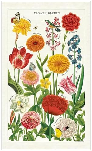 Cavallini & Co. Vintage Tea Towel- Flower Garden