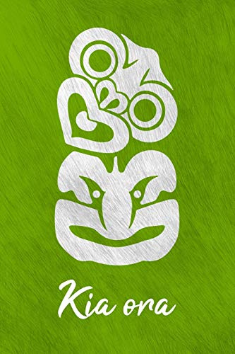 Kia ora: Notizbuch für Neuseelandfans, Notizheft, Reisetagebuch, Notebook, Schreibheft etwa A5 (15,3 x 22,9 cm), liniert mit Tiki-Motiv aus der Maori Kultur, Maori Tattoo