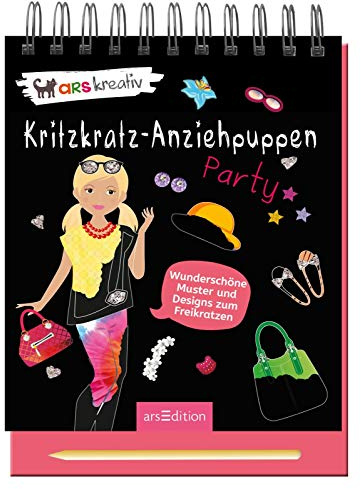 Kritzkratz-Anziehpuppen Party: Wunderschöne Muster und Designs zum Freikratzen