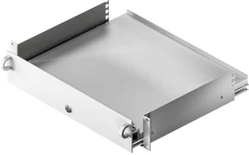 Rittal 2U Schublade, Stahl Grau, 482.6mm x 390mm