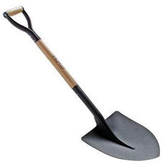 Alyco 198610 – Pelle pointue 280 x 340 mm manche en bois type anneau