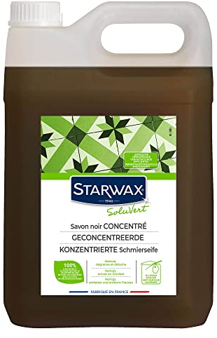 STARWAX SOLUVERT - Konzentrierte Olivenöl-Schmierseife - Reinigt, entfernt Fett und Flecken - Umweltfreundliche Effizienz - 100% natürlichen Ursprungs - - 5 l