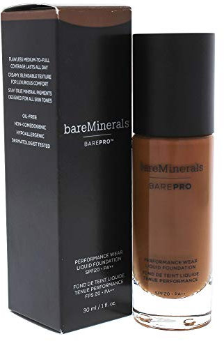 Bare Mínerals BAREPRO Performance Wear Liquid SPF 20 Foundation, Cocoa 30, 30 ml