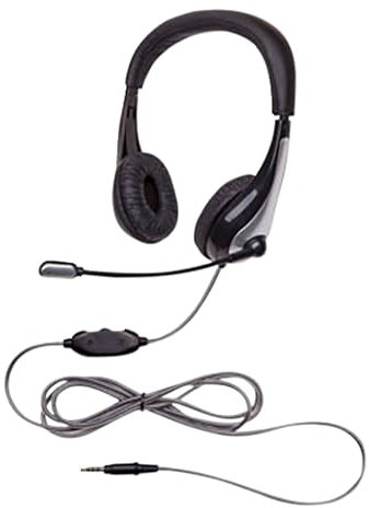 Califone Headset ON-Ear W/GOOSENECK Microphone - 3.5MM - Black NEOTECH 1025MT - Each