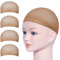 Casquettes Filet Cheveux Perruque, URAQT Bonnet Unisexe Wig Caps de Perruque pour Homme et Femme, neutres nue et noir (Neutres * 4pcs)