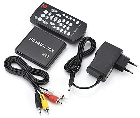 Venta loca Full HD Mini Box Media Player 1080P Media Player Box Soporte USB MMC RMVB MP3 AVI MKV(EU)