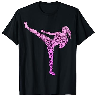 Kickboxen Kickboxer Taekwondo Karate Damen Mädchen Kickbox T-Shirt