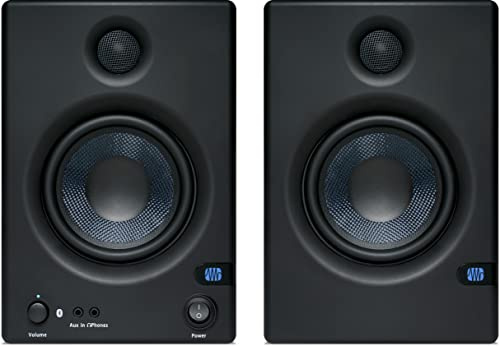 PreSonus Eris E5 BT, Monitor de Estudio con Bluetooth, 5.25, 2 Vías, Potencia 100 W, Salida para Subwoofer, Entradas Balanceadas y No Balanceadas