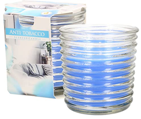 KOTARBAU® Lot de 2 bougies parfumées en verre anti-tabac