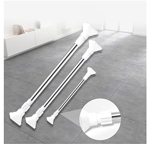BESNUT Schrankstange verstellbar 27,6-47,2 Zoll for Aufhängen von Kleidung Edelstahl Schrankstange, Kleiderstange Kleiderstange for Schrank Kleiderstange (Size : 90-160cm)