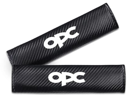 VeroCh 2 Stück Kohlefaser Auto Gurtpolster Schutzhülle Geeignet, für OPEL OPC Insignia Astra J H G Corsa D Zafira B Sicherheitsgurtprotektoren Weiches Bequem,B